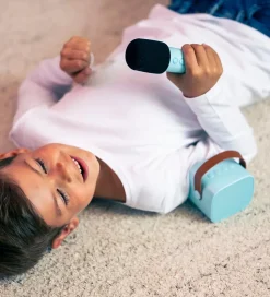 Lalarma Højtaler m. Mikrofon - Trådløs - Karaoke - Blå