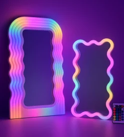 Lalarma Spejl m. Lys - Magic Glow Mirror - Lille