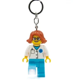 LEGO® Nøglering m. Lommelygte - LEGO® Female Doctor