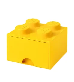 LEGO® Storage Opbevaringsskuffe - 4 Knopper - 25x25x18 - Gul