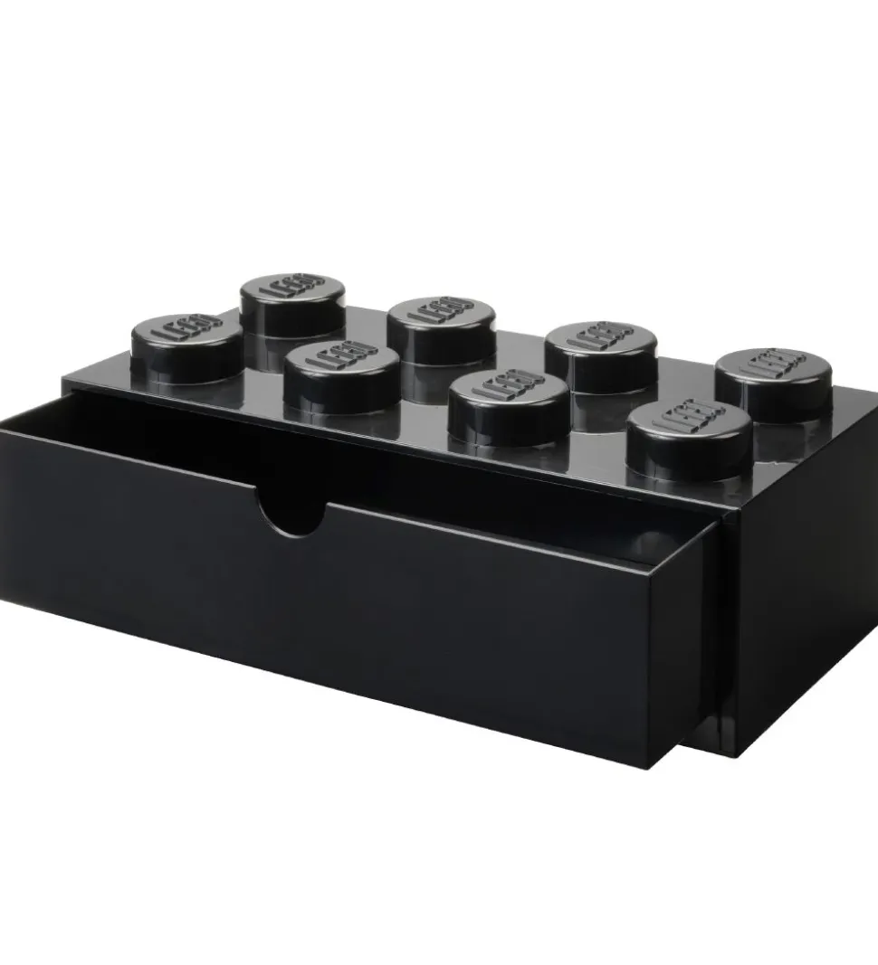 LEGO® Storage Opbevaringsskuffe - 8 Knopper - 31x15x9 - Sort