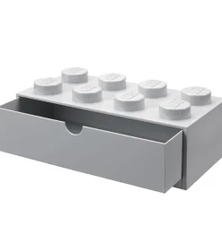 LEGO® Storage Opbevaringsskuffe - 8 Knopper - 31x15x9 - Grå