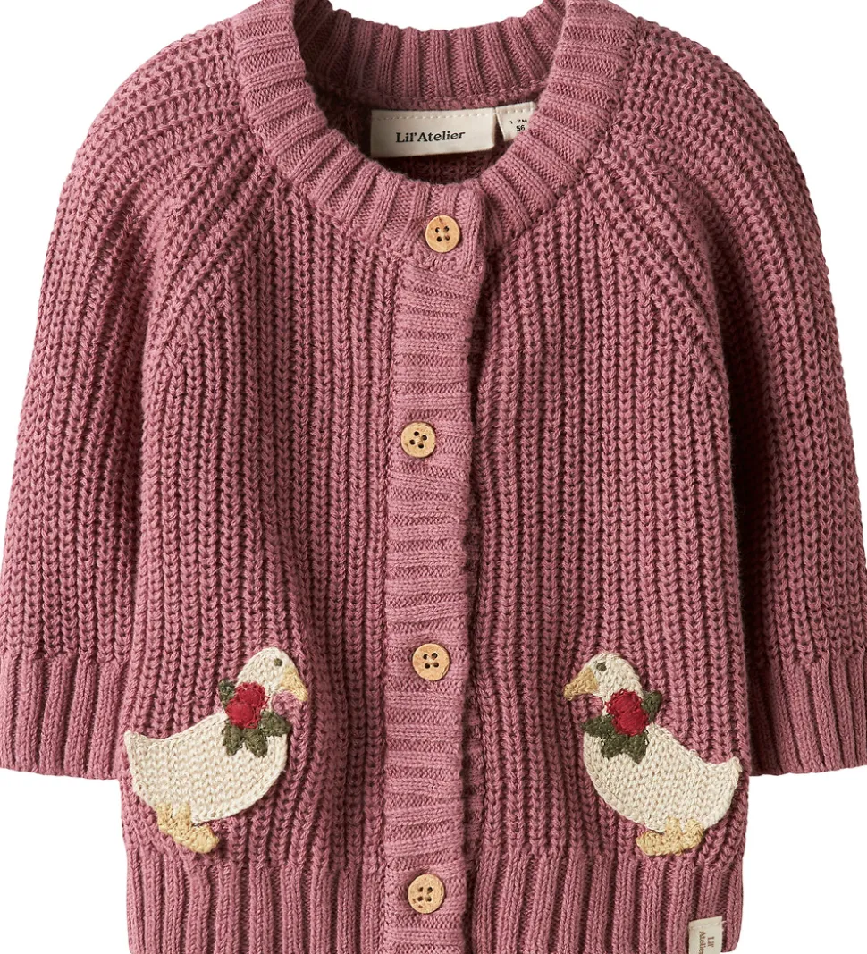 Lil Atelier Cardigan - Strik - NbfEmlen - Nostalgia Rose