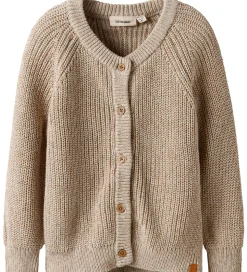 Lil Atelier Cardigan - Strik - NmmRokko - Oxford Tan/Melange