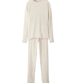 Lil Atelier Nattøj - Rib - NmfGago - Almost Mauve/Flowers