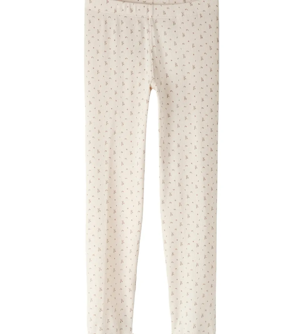 Lil Atelier Nattøj - Rib - NmfGago - Almost Mauve/Flowers