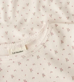 Lil Atelier Nattøj - Rib - NmfGago - Almost Mauve/Flowers