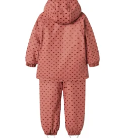 Lil' Atelier Regntøj m. Seler/Vattering - PU - NmfLadry10 - With