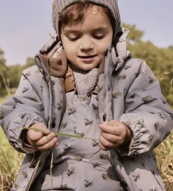 Lil' Atelier Vinterjakke - NmmLasnow10 - Ultimate Grey/Airplanes