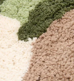 Little Dutch Gulvtæppe - 100x110 cm - Olive m. Traktor