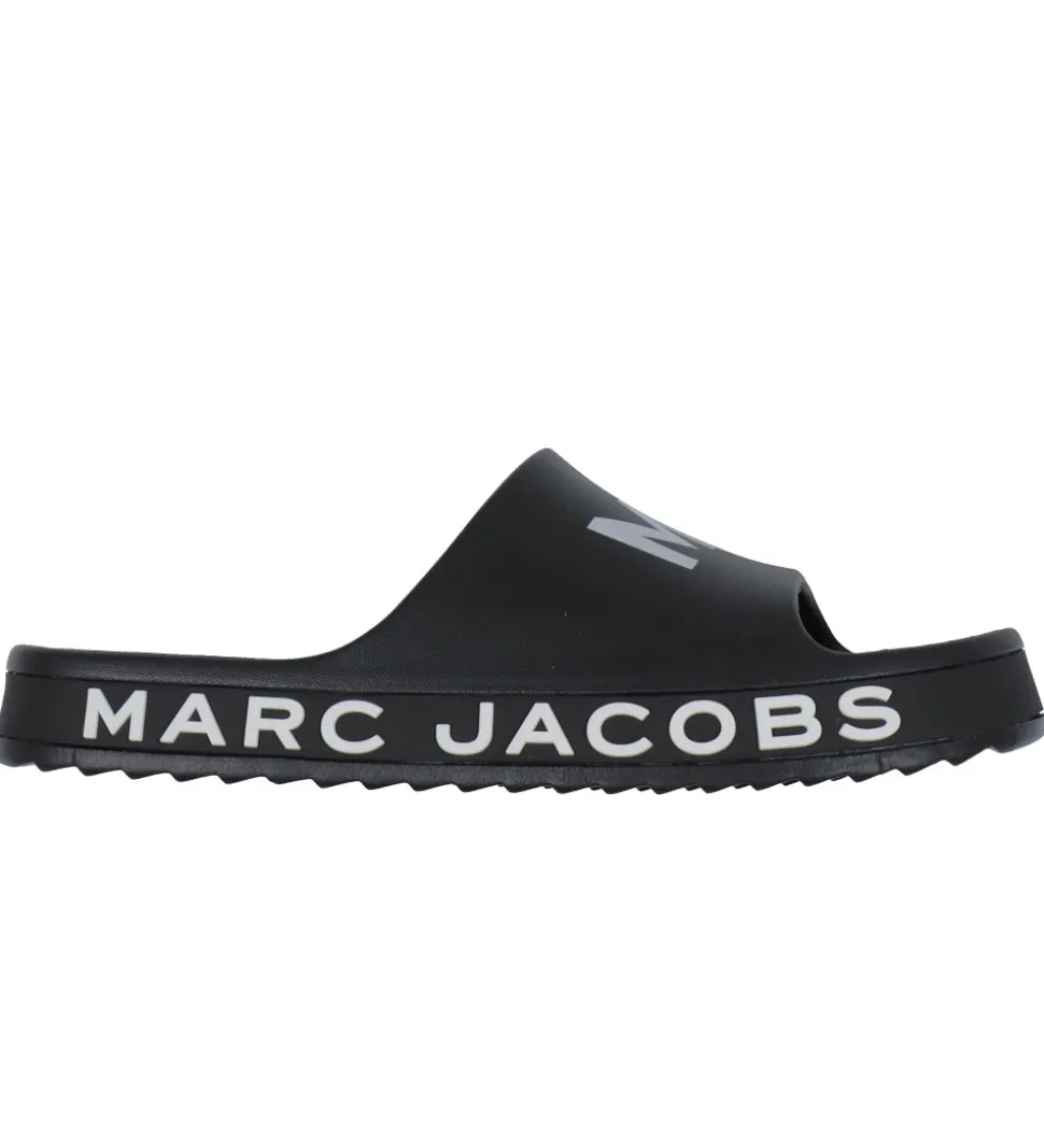 Little Marc Jacobs Badesandaler - Sort m. Logo