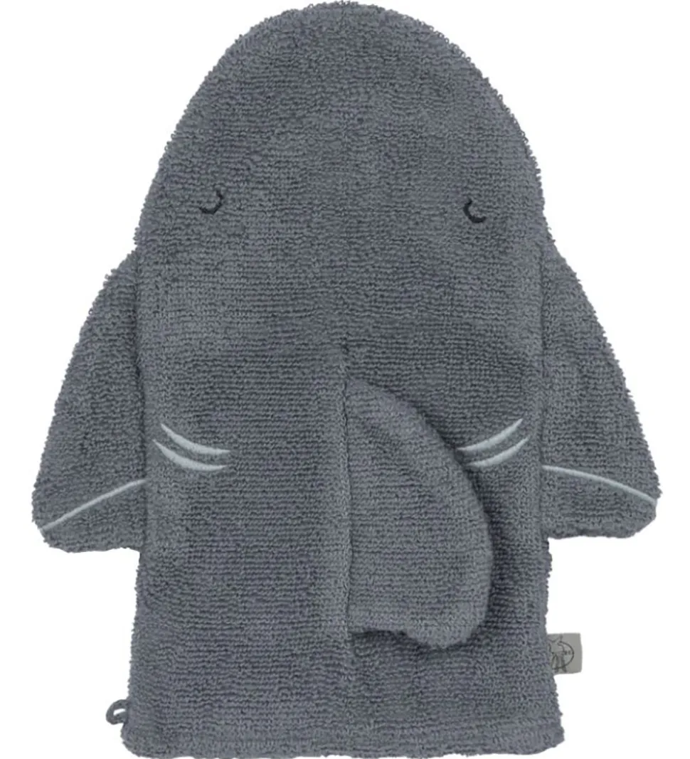 Lässig Vaskehandske - Haj - Grå