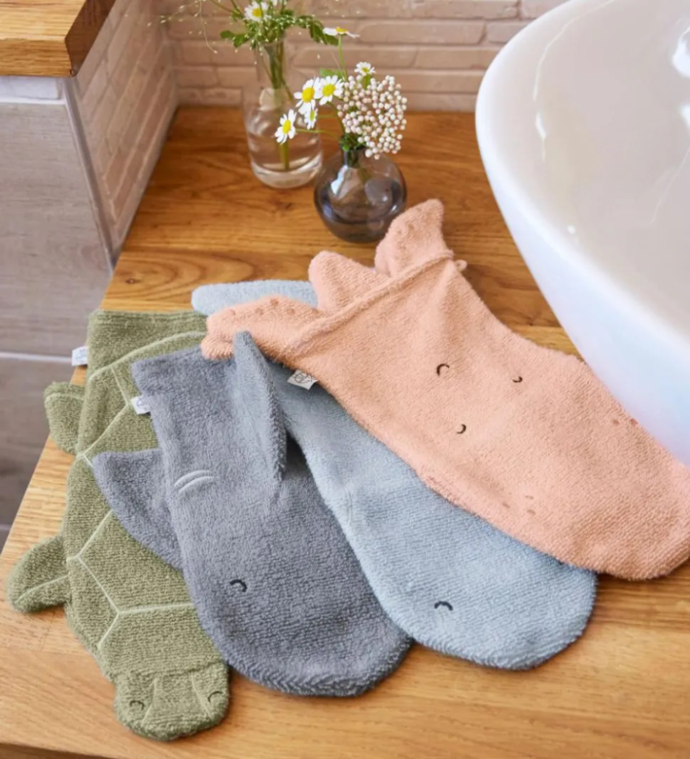 Lässig Vaskehandske - Haj - Grå