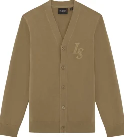 Lyle & Scott Cardigan - Strik - Monogram - Tigers Eye