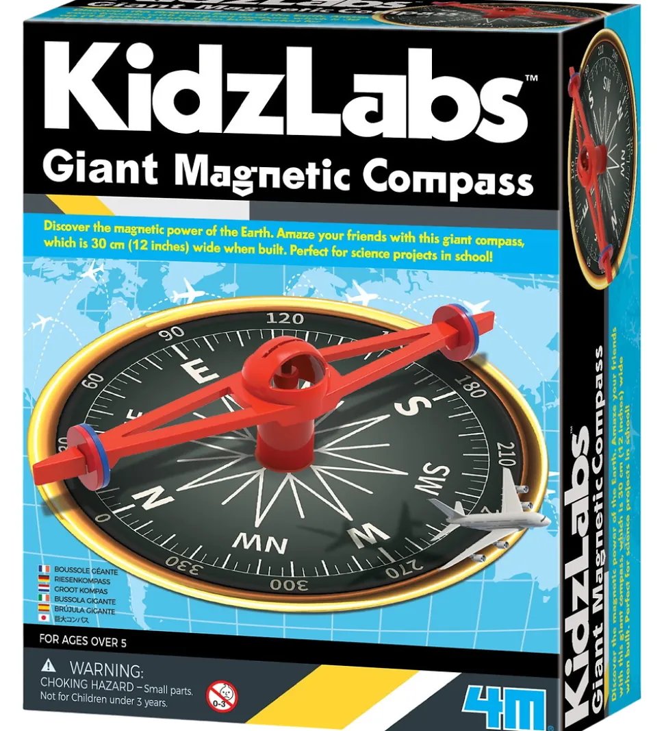 4M Sæt - Kidz Labs - 30 cm - Kompas