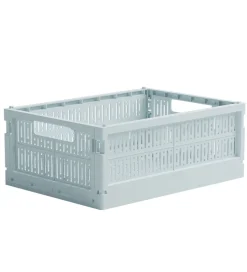 Made Crate Foldekasse - Midi - 33x24x13 cm - Ice Cube Blue