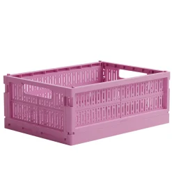 Made Crate Foldekasse - Midi - 33x24x13 cm - Soft Fuchsia