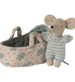 Maileg Babymus i Babylift - Blå