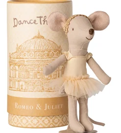 Maileg Balletdanser Mus m. Stativ - Julie - Storesøster - Beige