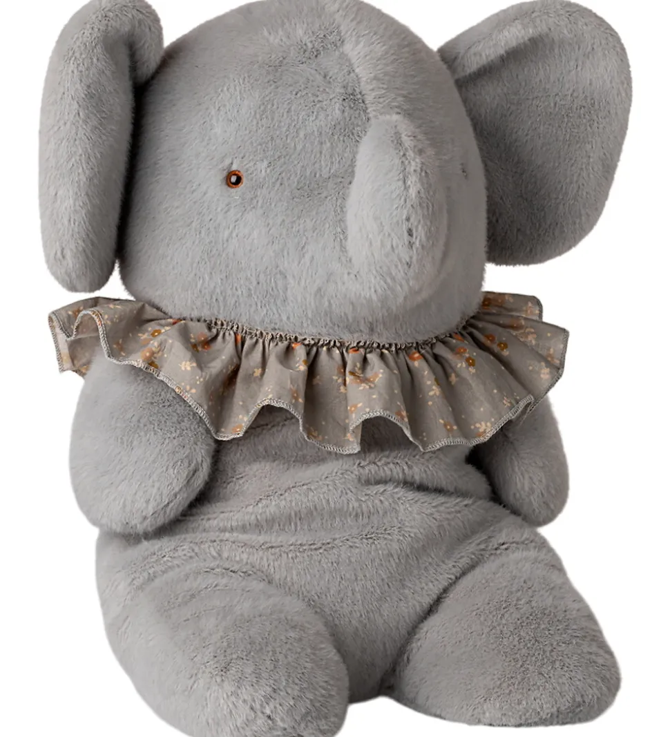 Maileg Bamse - Plyselefant- Stor - Blå/Grå