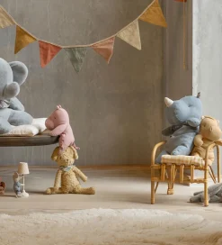 Maileg Bamse - Safari Friends - Næsehorn - Medium - Støvet Blå