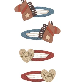 Mimi & Lula Hårspænder - 4-pak - 5 cm - Lucky Horse