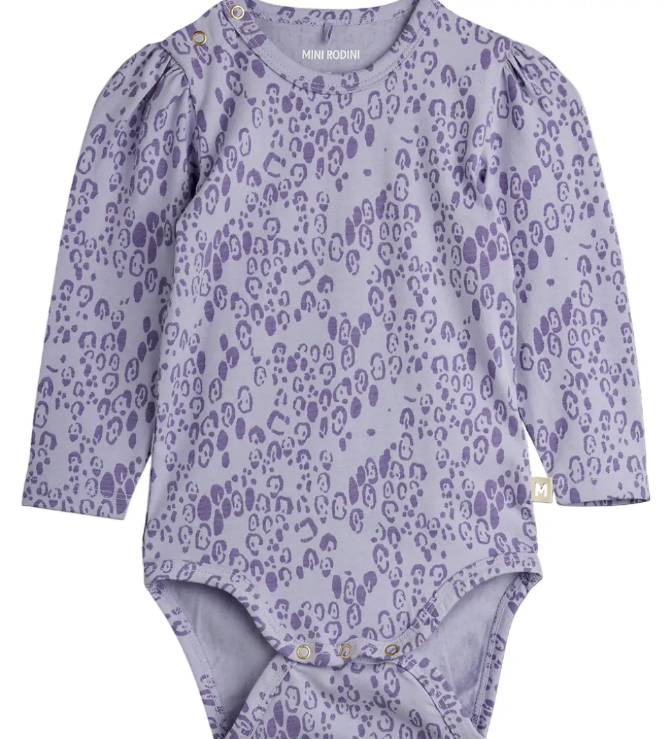 Mini Rodini Body l/æ - Leopard - AOP - Purple