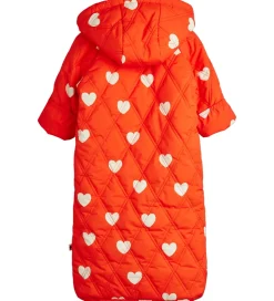 Mini Rodini Kørepose - Quilted - Hearts - 80 cm - Rød