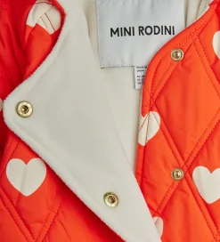 Mini Rodini Kørepose - Quilted - Hearts - 80 cm - Rød