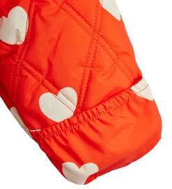 Mini Rodini Kørepose - Quilted - Hearts - 80 cm - Rød