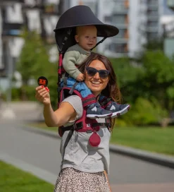 MiniMeis Solsejl til Bærestol - UV50+ - Sort