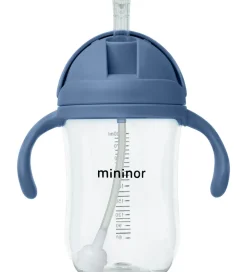 Mininor Kop m. Sugerør - Tritan - 330ml - Blåhval