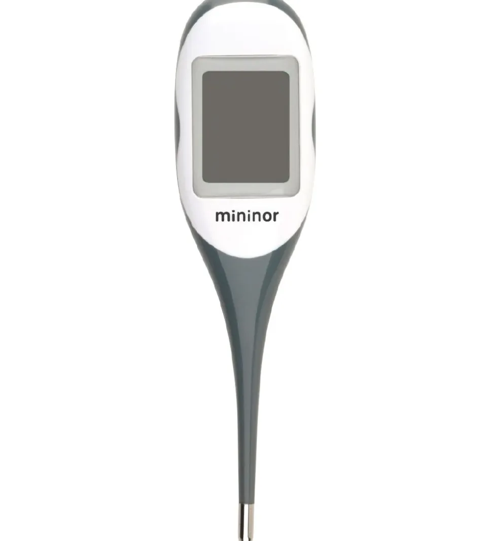 Mininor Termometer - Digitalt og m. Farver - Grå