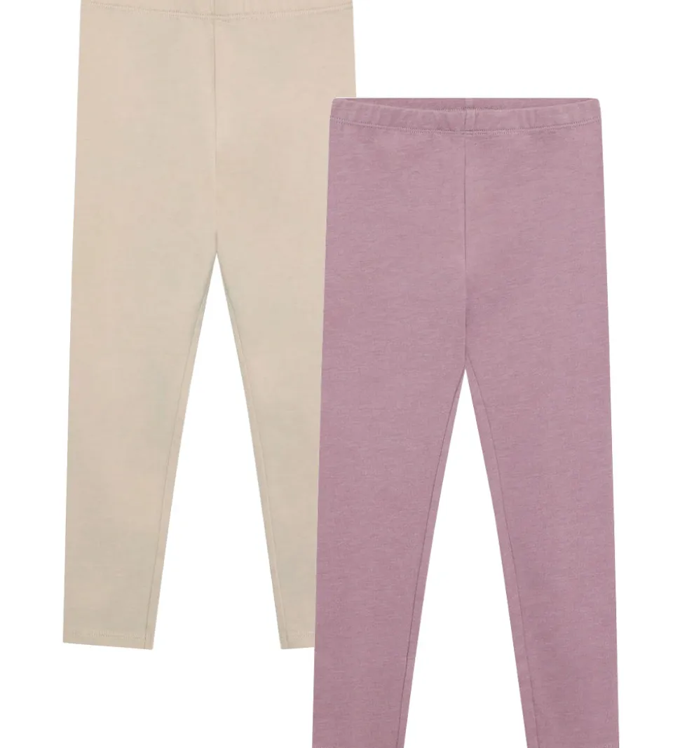 Minymo Leggings - 2-pak - Elderberry