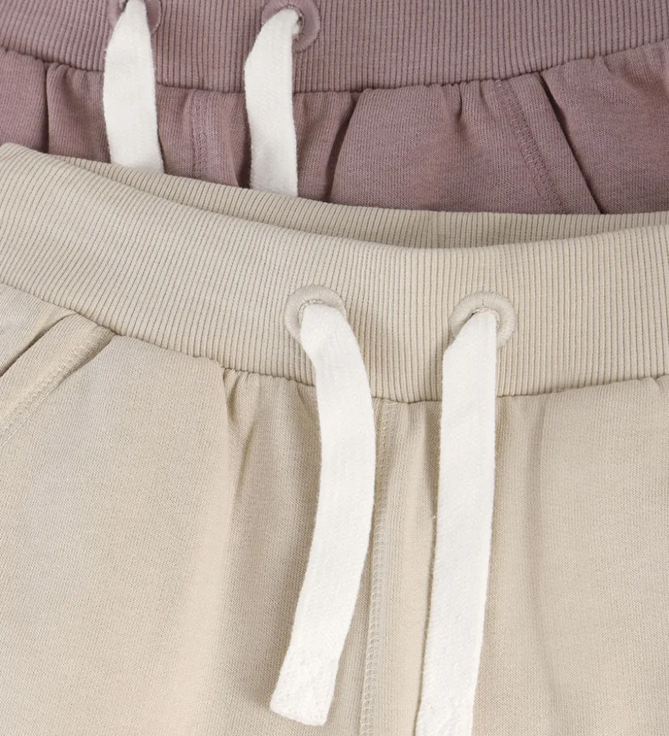 Minymo Sweatpants - 2-pak - Elderberry
