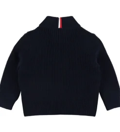 Moncler Cardigan - Uld/Dun - Navy