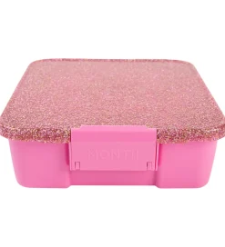 MontiiCo Madkasse m. 3 rum - Bento Three - 1 l - Floss Glitter