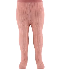 MP Strømpebukser - Rib - Uld - Vintage Rose