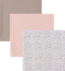 Müsli Stofbleer - 3-pak - 75x75 - Balsam Cream/Peony/Jasmin Blue