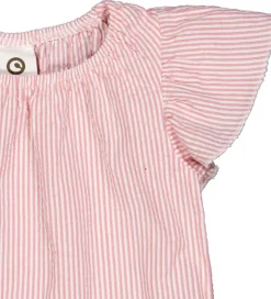 Müsli Top - Seersucker - Frill - Balsam Cream/Bubblegum