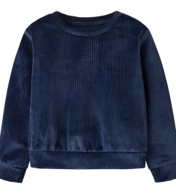 Name It Bluse - Fløjlsvelour - Cropped - NmfVeloa - Navy Blazer