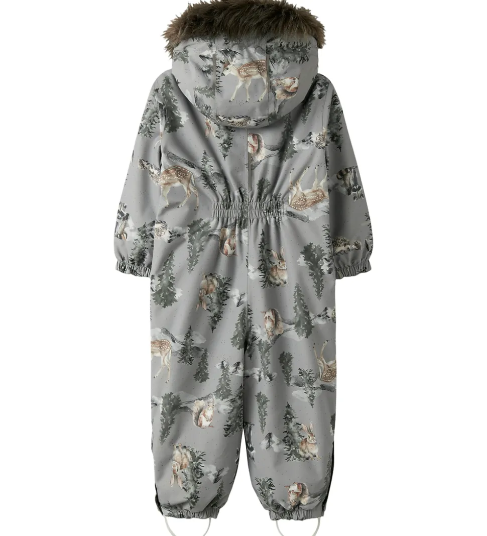 Name It Flyverdragt - NmnSnow10 - Ultimate Grey/Woodland