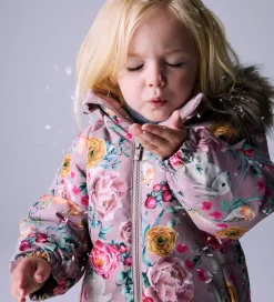 Name It Flyverdragt - Noos - NmfSnow10 - Woodrose/Flower Rabbit