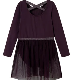 Name It Gymnastikdragt - NmfJustine - Plum Perfect m. Katte