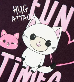 Name It Gymnastikdragt - NmfJustine - Plum Perfect m. Katte