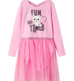 Name It Gymnastikdragt - NmfJustine - Pastel Lavender m. Katte