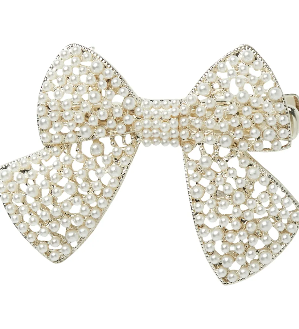 Name It Hårsløjfe - NkfRita - Cloud Dancer m. Perler