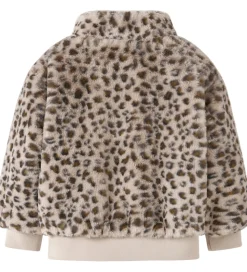 Name It Jakke - Imiteret Pels - NmfMila - Oxford Tan/Leo