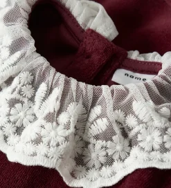 Name It Kjole - Velour - NbfRoxy - Burgundy