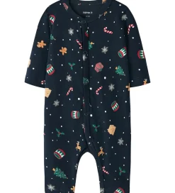 Name It Natdragt - NbnVismas - Navy Blazer/Xmas AOP Navy